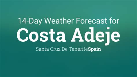 14 day weather tenerife costa adeje